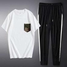 Summer Men's Trouser and T-shirt Combo Set