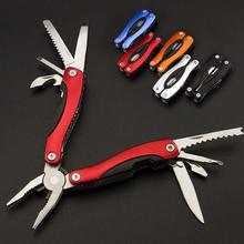 9 in 1 Multi Function Outdoor Survival Utility Tool Kit Sharp Knife With Pliers