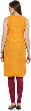 AURELIA  Women’s Straight Fit Kurta – Orange