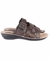 Shikhar Men's Brown Slip On Slippers