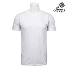 White Solid Round Neck T-Shirt For Men