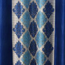 Samrat Curtains With Blue Pendal Design