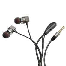 Silver/Grey Hi-Fi In-Ear Type Wired Ear Phone With Mic