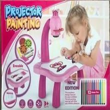 Pink projector painting