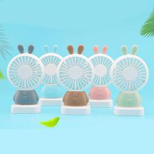 USB Charging Fan Home Mini Office Handheld Rabbit Fans