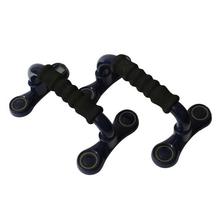 KL-8240 Portable Electronic Push Up Inclined Bar Gym Fitness Chest Stand Bar For Home Workout (1 Pair) - Black