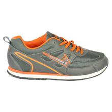 Orange/Grey Mesh Sport Shoes For Men
