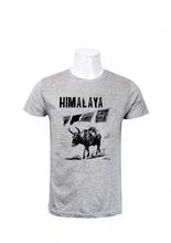 Wosa -  Round Neck Wear Grey Himalaya Printed Round Neck T-Shirt For Men