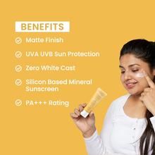 Earth Rhythm Mineral Sunscreen SPF 50 for All Skin Types  PA+++, Non Sticky/Non Greasy, Zero Cast  For Men & Women - 50 ml
