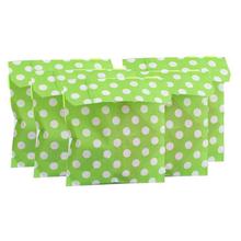 Green/White Polka Dotted Gift Bag (30 Bags)