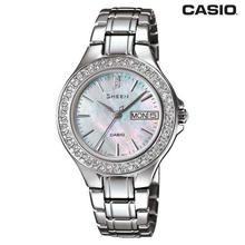 Casio Sheen Round Dial Analog Watch For Women -SHE-4034D-7AUDR