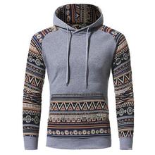 Pretty Ethnic Style Male Hooded Sweatshirt Stylish