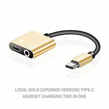 USB Type C Audio Adapter Type-C to 3.5mm Jack Earphone Audio Converter Cable for Samsung S8 Huawei mate 9  LG G5 G6 Xiaomi 6