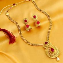 Sukkhi Graceful Gold Plated Traditional Necklace Set For