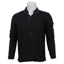 Black Cotton Kurta Shirt For Men - MKR5013