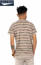 Labiz & Bryan - Boat Neck Stripe Cotton T-shirt For Men