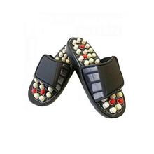 Black/White Foot Reflexology Massage Slippers