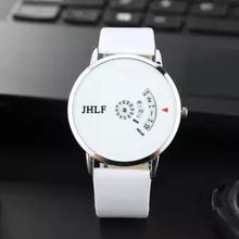 JHLF Turntable Casual Unisex Watch For UniSex (WHITE)