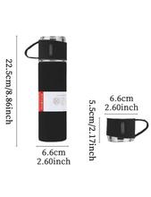 Vacuum Flask Set Stainless Steel Drinking Metal Water Thermos Bottle with Cup 500ML