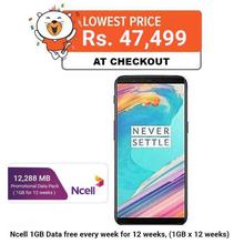 OnePlus 5T (6GB RAM, 64GB ROM) 6.01 - Midnight Black "