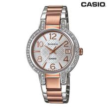 Casio Sheen Round Dial Analog Watch For Women -SHE-4034D-7AUDR