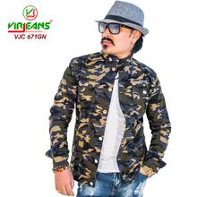 Virjeans Stretchable Combat Jacket (VJC 671) for summer, Green