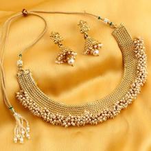 Sukkhi Trendy Gold Plated Laxmi Design Necklace Set for