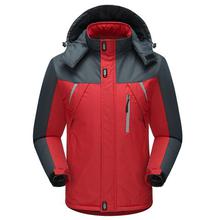 Men Hooded Wind Proof Thermal Outdoor Quilted Jacket