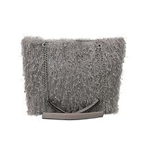 Sweet Faux Fur Tote Warm Handbag