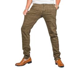 Virjeans Stretchable Cotton Check Chinos Pant for Men (VJC 713) Blue