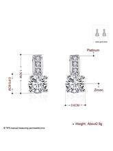 Faux Diamond Embellished Earrings