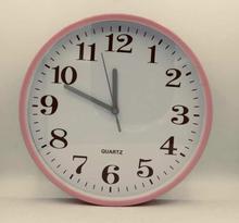 Pink Frame Round Wall Clock