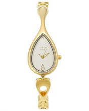 Titan Raga Analog White Dial Women'S Watch - Nd2498Yl01