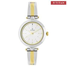 Titan Two Tone Strap Analog Watch For Women-2574BM01