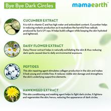 Mamaearth Bye Bye Dark Circles Eye Cream with Cucumber & Peptides for Dark Circles – 20ml