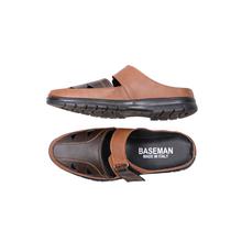 Brown Back Open slip Sandals For Men