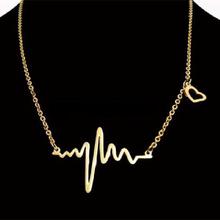 Unique Heartbeat Rhythm With Love Heart Shaped Necklace