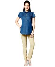 Nine Maternity Denim Shirt - Navy Blue(SHSOF16-5354)