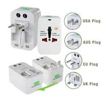 International Plug Adapter 2 USB Port World Travel AC Power Charger