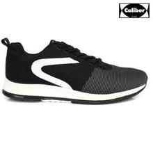 Caliber Shoes Black/White Ultralight Sport Shoes For Men - (430 )