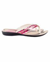 Shikhar Women's Red Flat Toe Slip Sandal