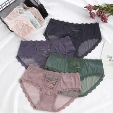 Women's underwear_new lace ice silk panties girls hips