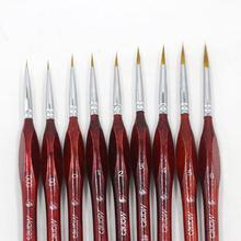 9 types Brushes for Drawing Gouache Oil Painting None Line