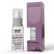 Wow Activated Charcoal Face Wash with Activated Charcoal Beads, 100ml