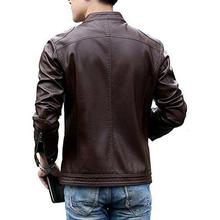 HugMe.fashion Leather Jacket Riding Jacket with 2 Chest Pocket