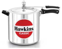 Hawkins Silver Aluminum Classic Pressure Cooker (CL12) -12 Litre