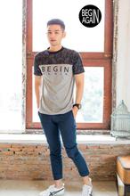 Begin Again Grey/Black T-shirt for men SPN-057