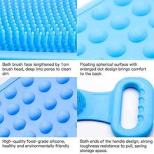 JALONVI Silicone Body Back Scrubber Bath Brush Washer For