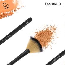 Golden Rose Fan Brush