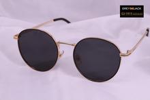 GREY JACK Golden Frame Metal Round unisex Sunglasses